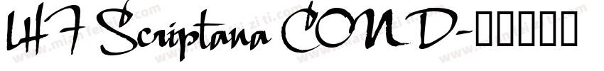LHF Scriptana COND字体转换
